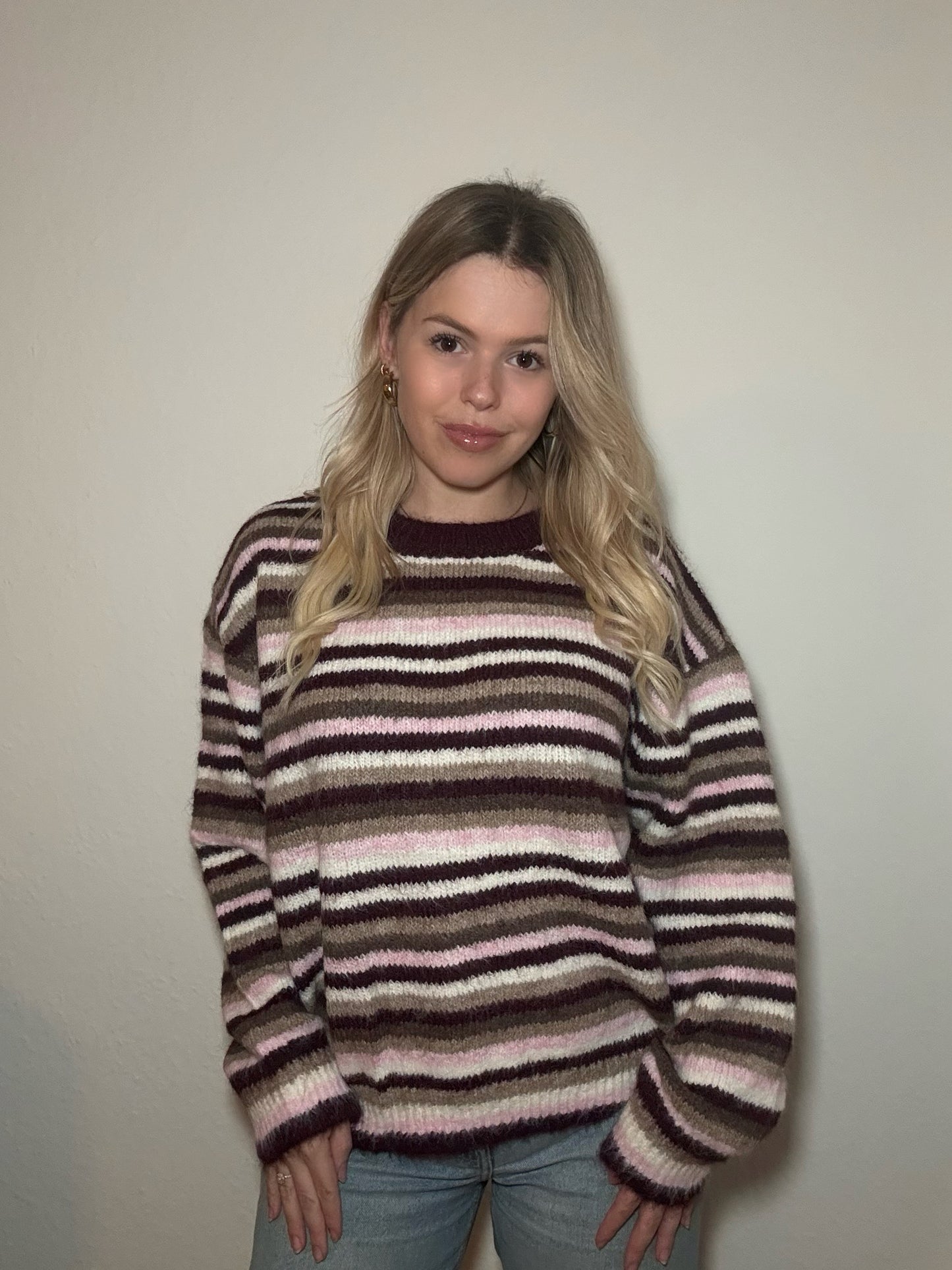 Pullover Berry Tiramisu Stripes