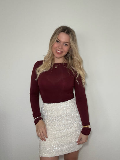 Sheer Top Mulberry Basic