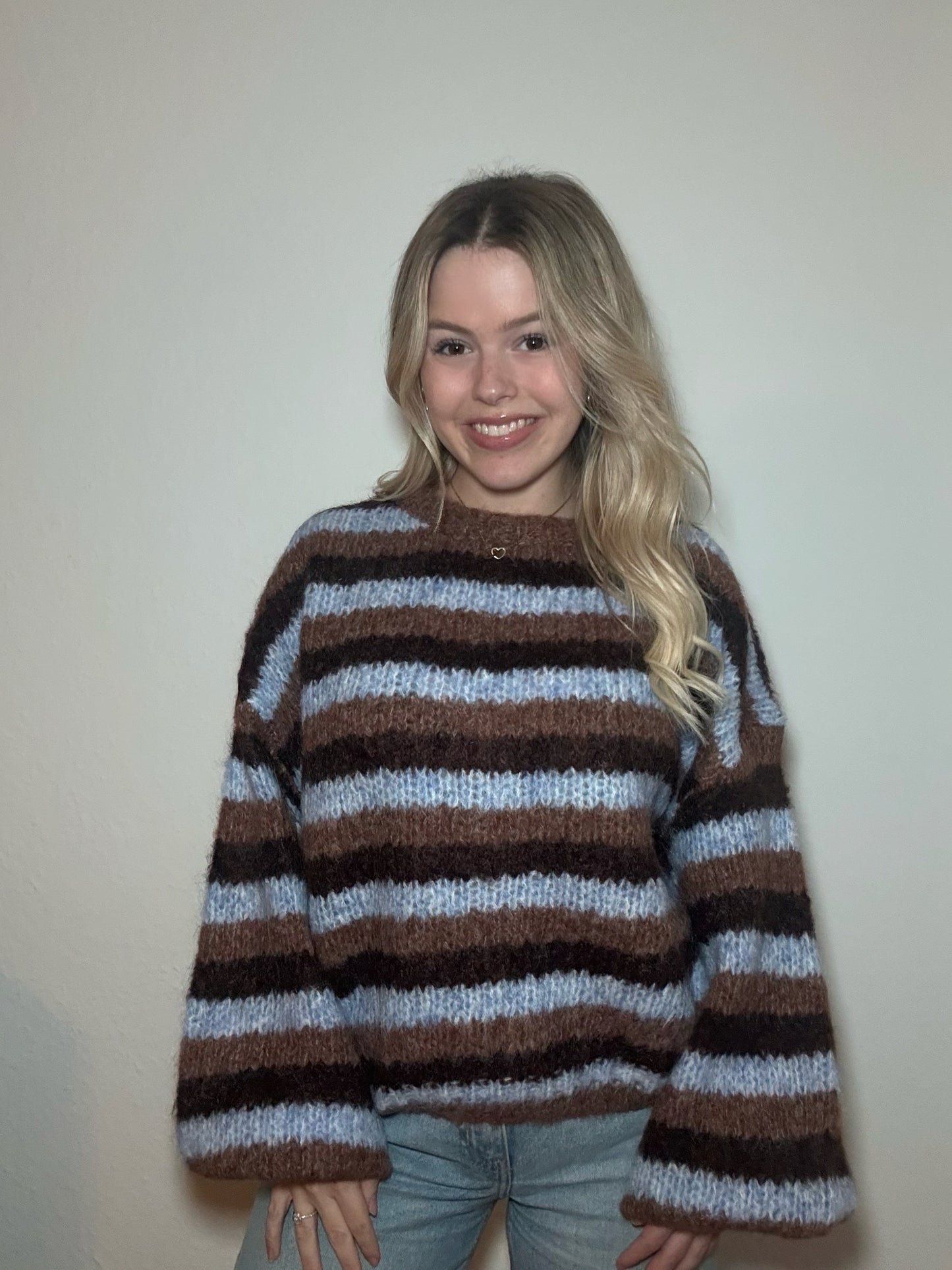 Pullover Iced Mocha Stripes