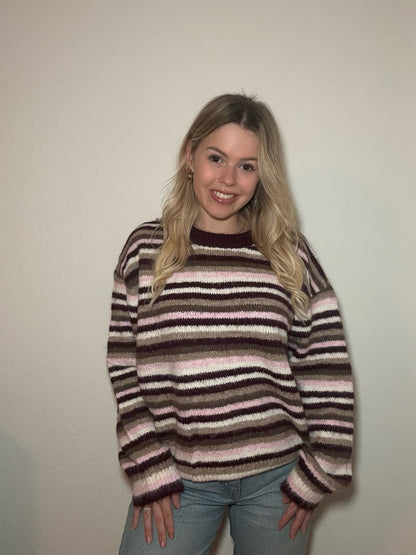 Pullover Berry Tiramisu Stripes