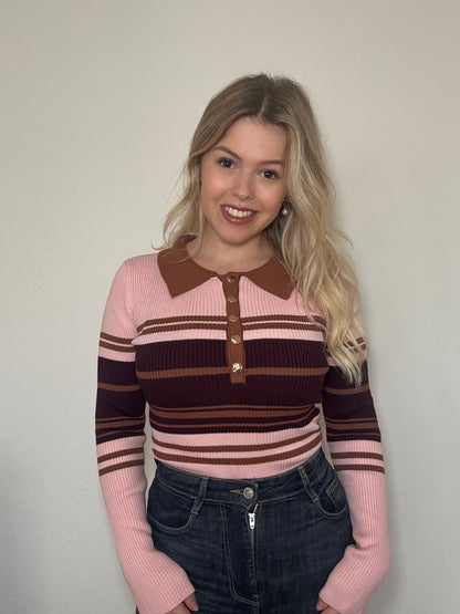 Body Pink Hazelnut Stripes